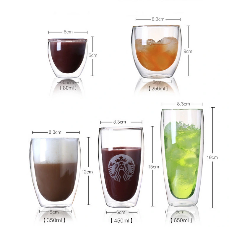 Bodum Double Wall Glass Cup for Ice Juice 12oz