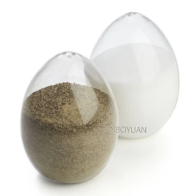 Borosilicate Egg Salt and Pepper Shakers