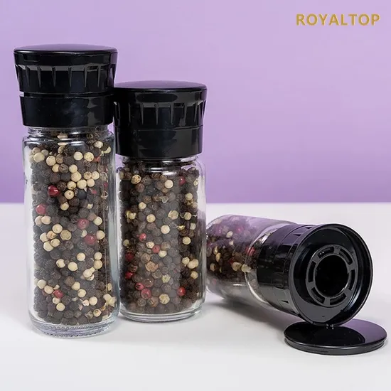 2022 Best House 100ml Plastic Salt and Pepper Mill Grinder Bottle