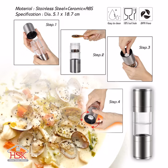 Duo Salt and Pepper Grinder Mill