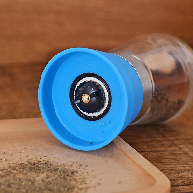 Manual Salt Pepper Grinder, Spice Grinder Made of High Strength Glass. Suitable for Kitchen, Barbecue, Restaurant Accessories/Spices Esg11932