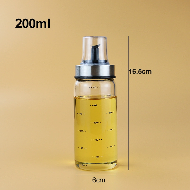 Transparent Lead-Free Glass Oil Bottle Vinegar Water Dispenser