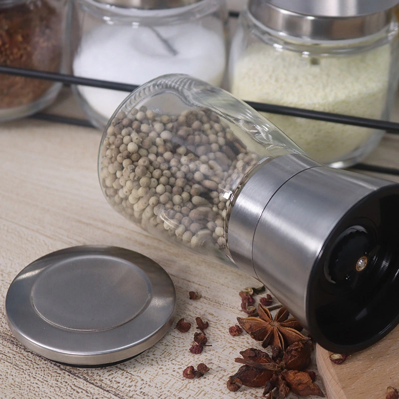 150ml 200ml Factory Wholesale Handmade Pepper Spice Bottle Salt Grinder
