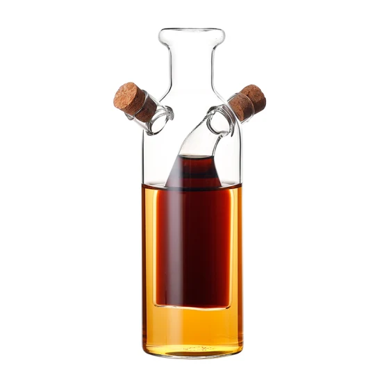 Kitchen Oil and Vinegar Dispenser 220ml High Borosilicate Glass Bottle Olive Oil Dispenser Design