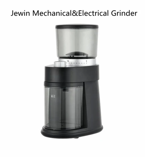120W Electric Flat Burr Coffee Grinder with Fineness Adjustment